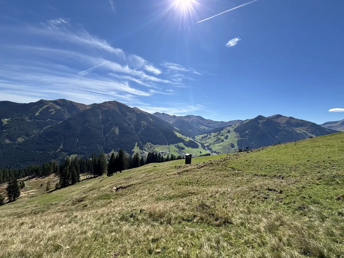 Der letzte sonnige Tag in den Alpen bei Hinterglemm